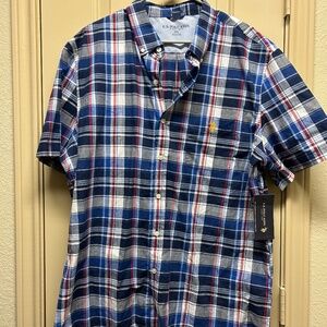 NWT US Polo Assn men’s plaid shirt